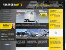 Tablet Screenshot of anhaenger-wirtz.de